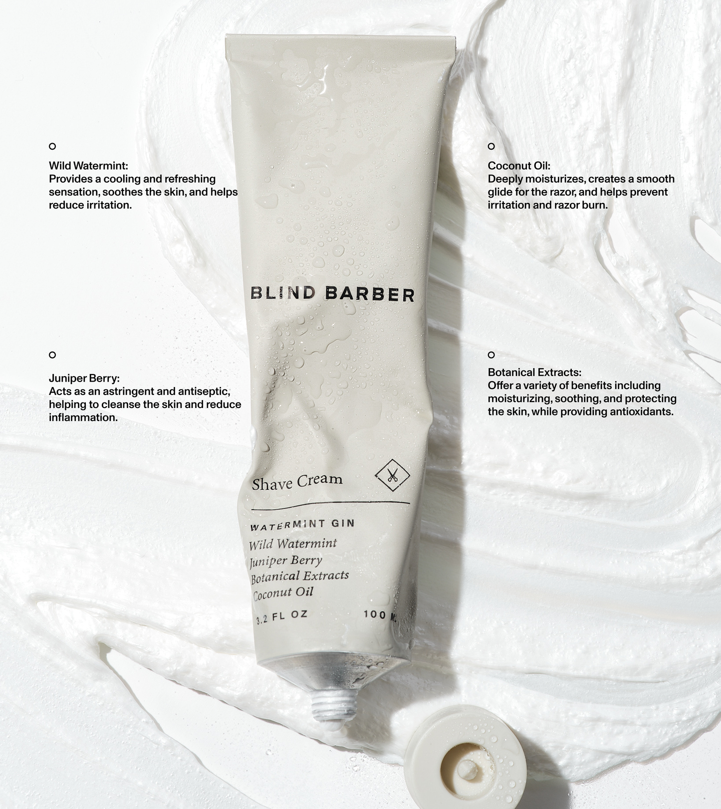 Blind Barber Watermint Gin Shave Cream