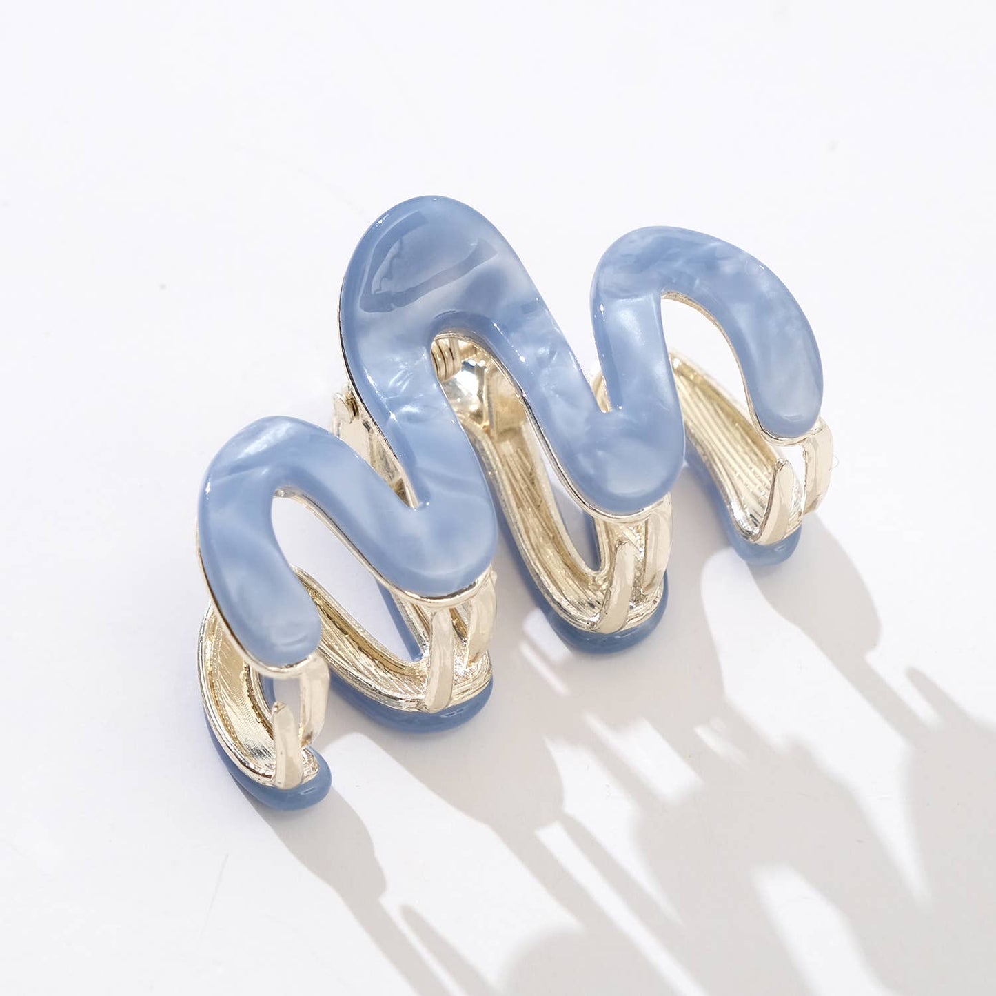 Willow Mini Coastal Squiggle Metal Claw Clip - Mini: Assorted