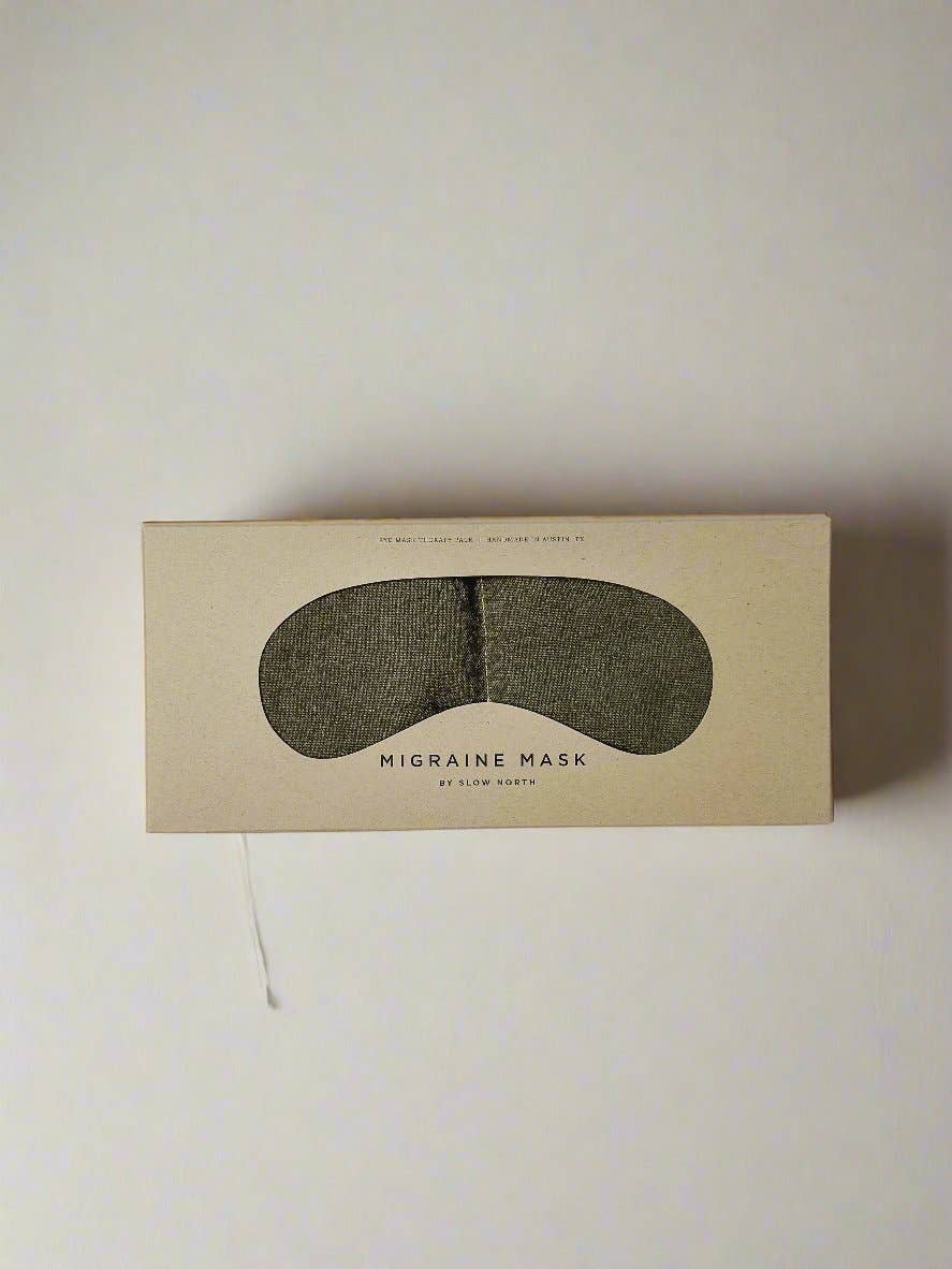 Slow North Weighted Eye Mask: Olive