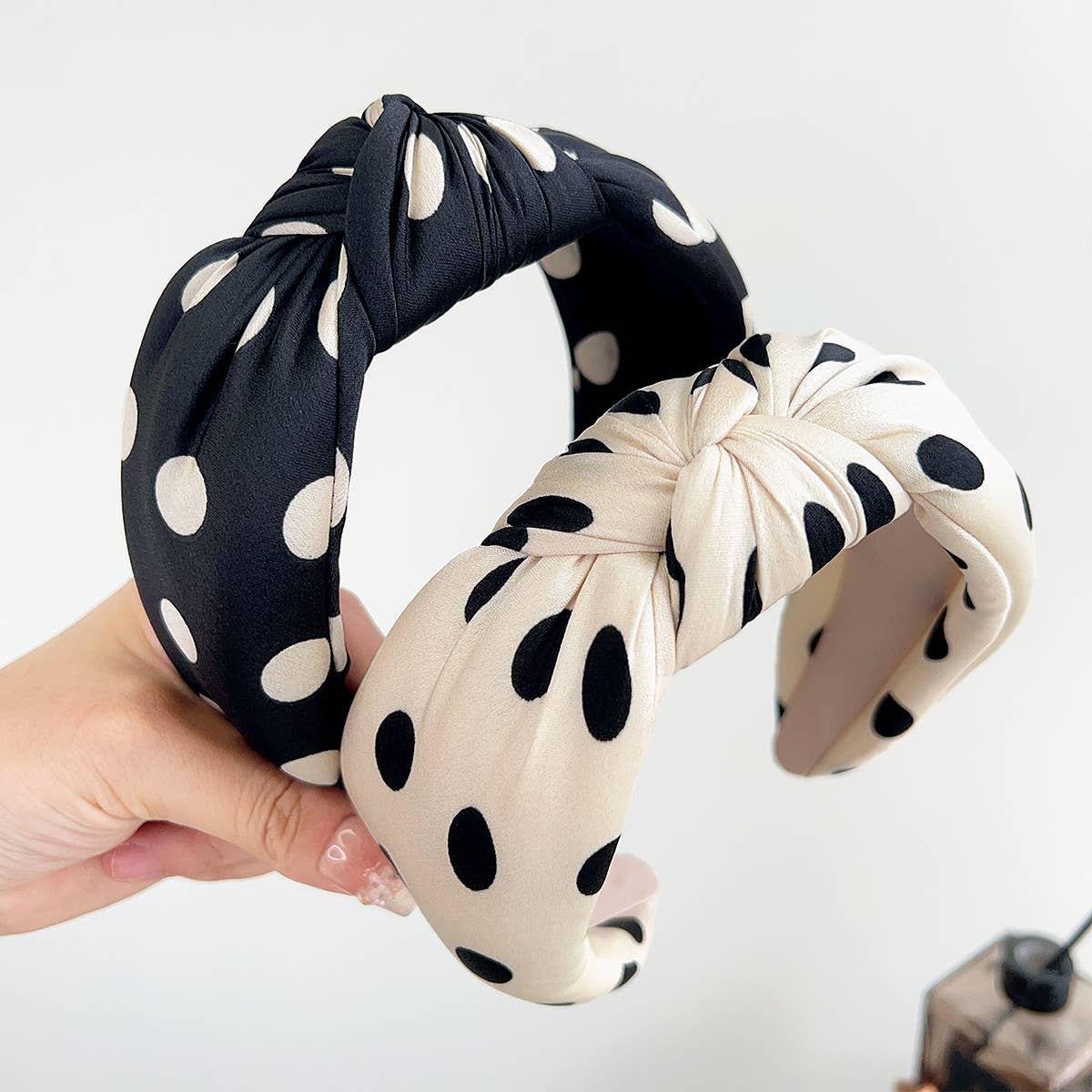 Polka Dot Padded Headband: Assorted