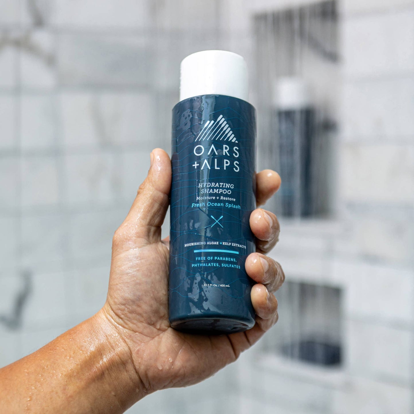 Oars + Alps Hydrating Men's Shampoo: Sulfate Free, with Kelp & Algae