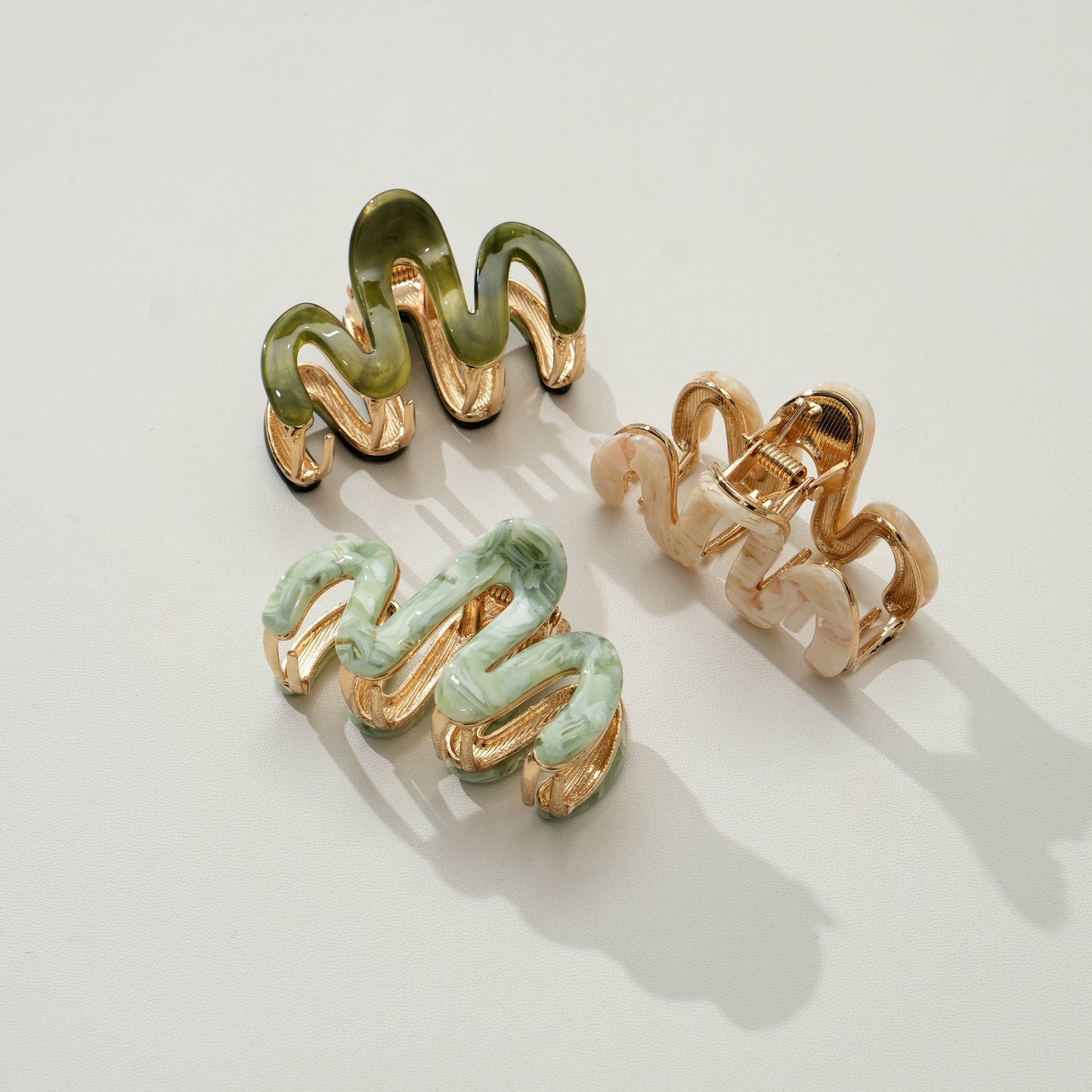 Willow Mini Garden Squiggle Metal Claw Clip - Mini: Assorted