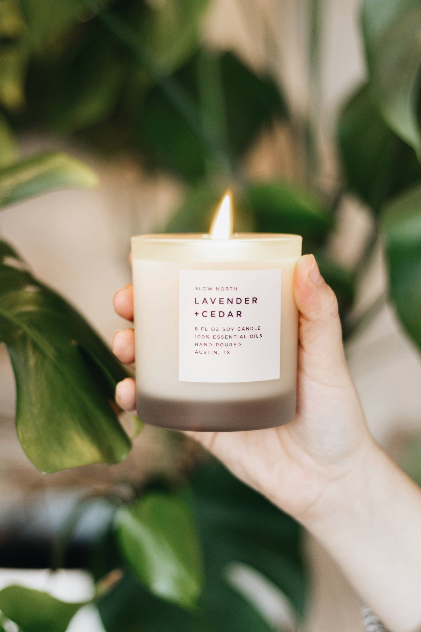 Slow North Lavender + Cedar - Non-Toxic Candle, Essential Oils, Holiday Favorite