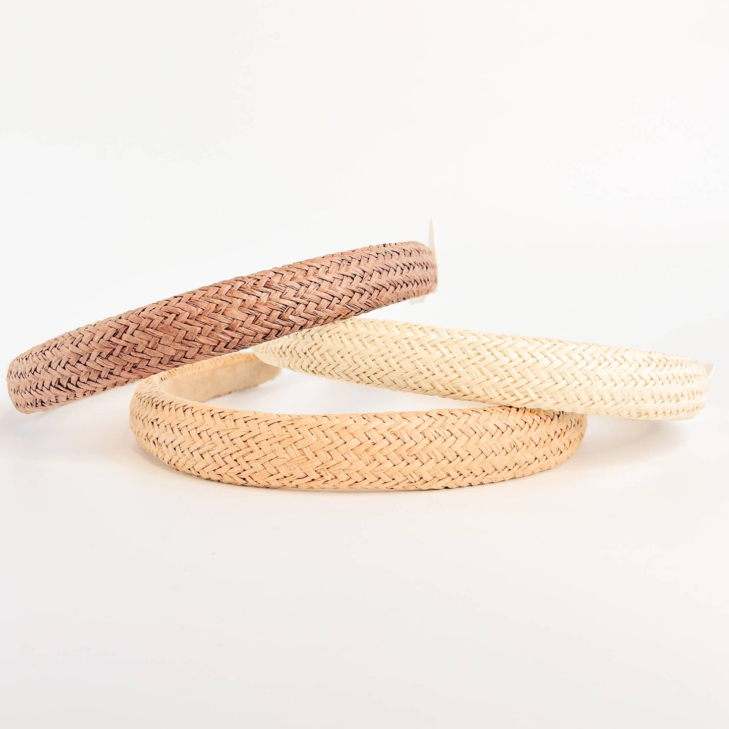 Adorro Skinny Natural Rattan Straw Headband