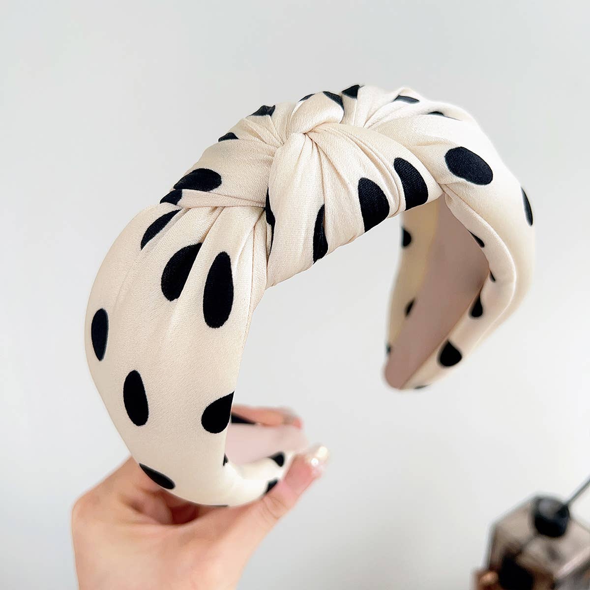 Polka Dot Padded Headband: Assorted