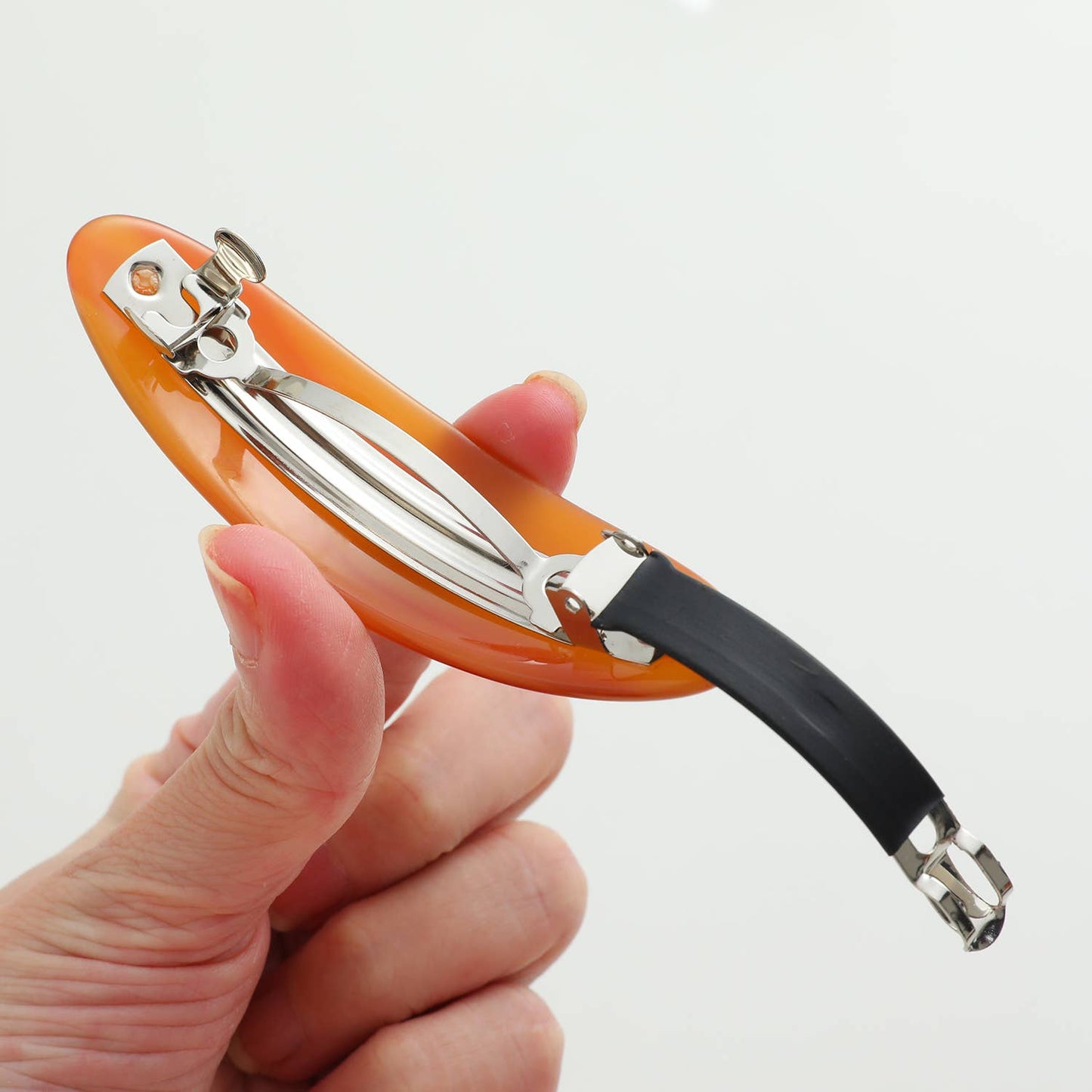 Adorro Charlotte | Classic Curved Thick French Barrette : Assorted