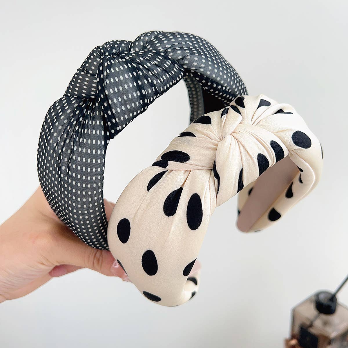 Polka Dot Padded Headband: Assorted