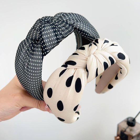 Polka Dot Padded Headband: Assorted