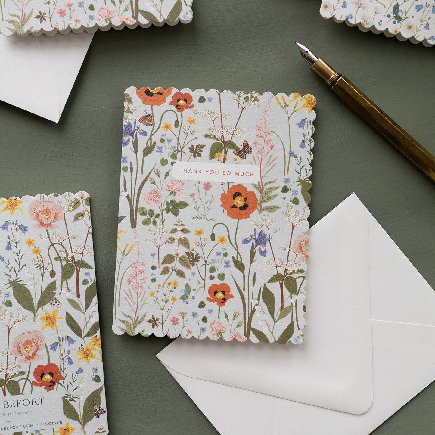 Wild Flowers Thank You Card