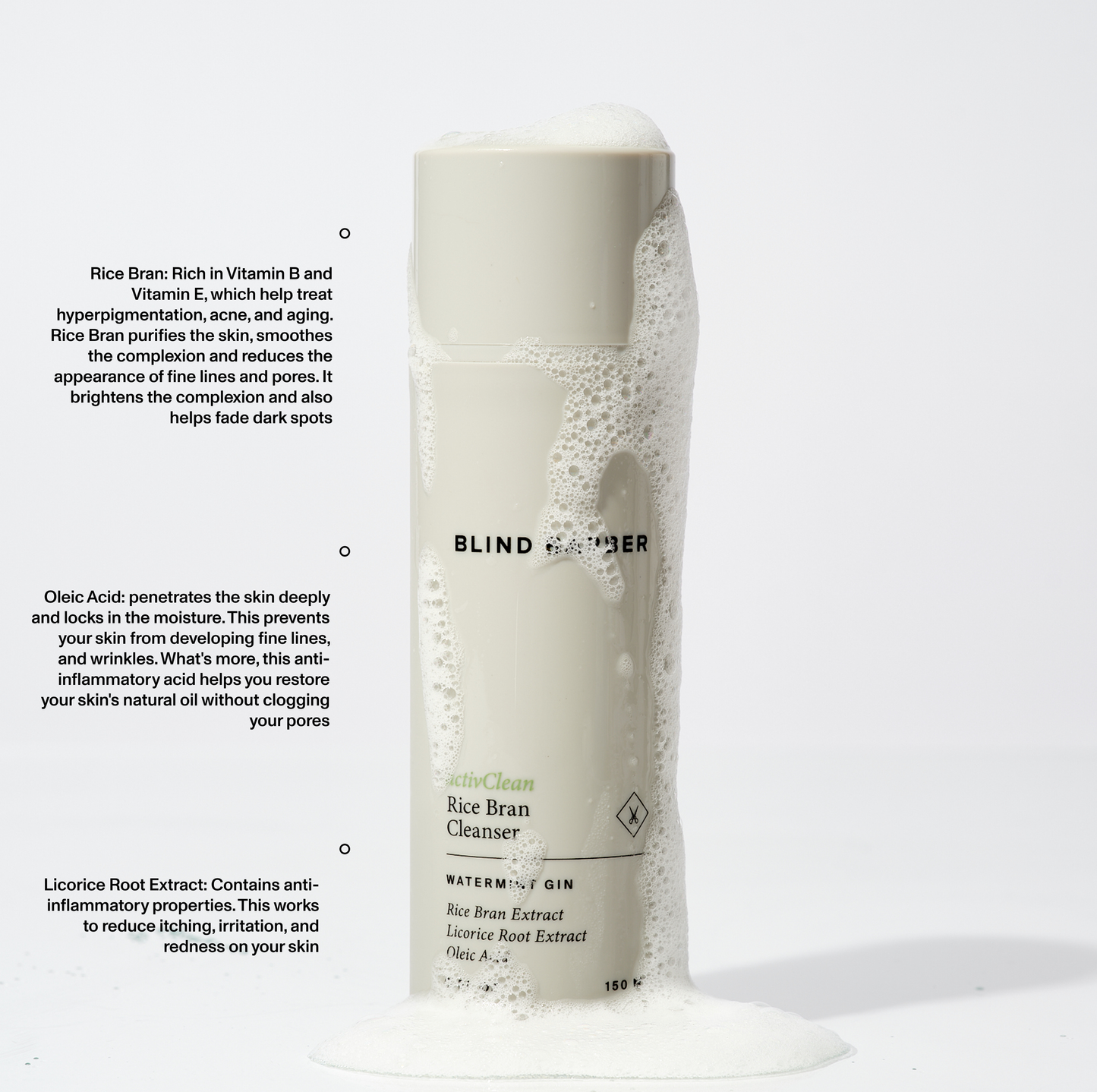 Blind Barber ActivClean Rice Bran Face Cleanser
