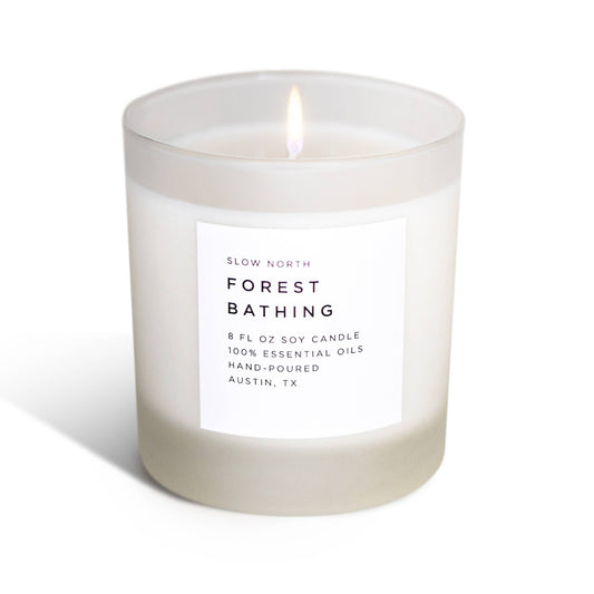 Slow North Forest Bathing (Fir, Patchouli, Pine) Non-Toxic Candle