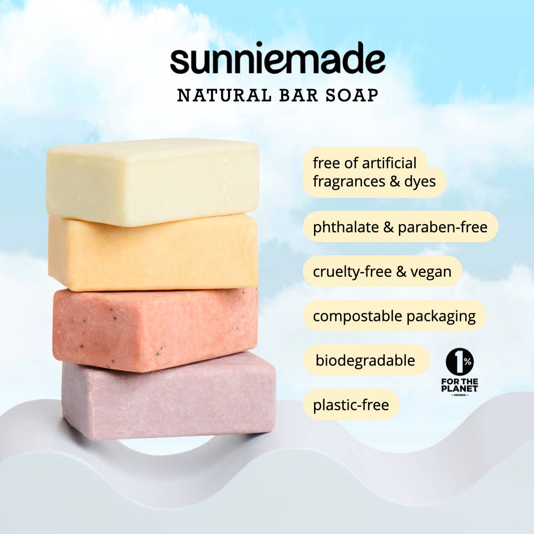 Sunniemade Rise & Grind Exfoliating Body Bar Soap