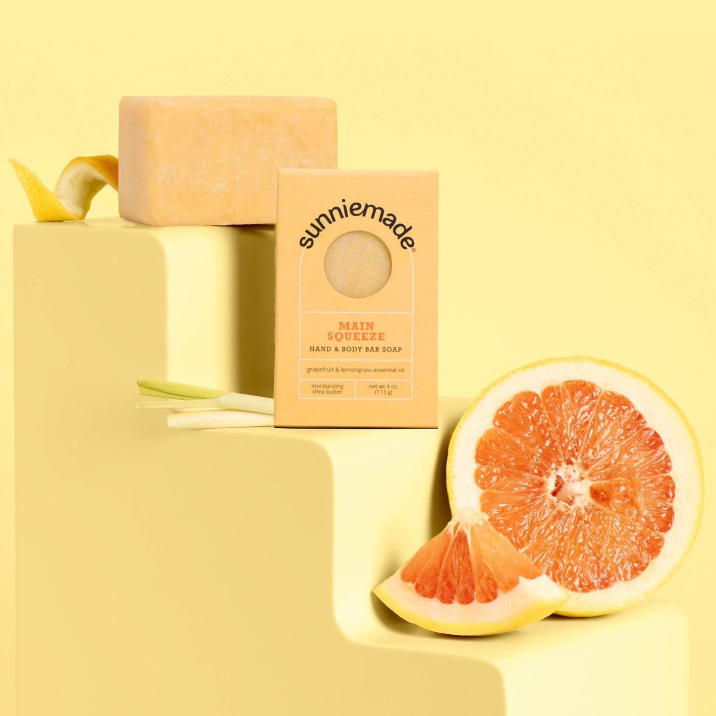 Sunniemade Main Squeeze Moisturizing Hand & Body Bar Soap