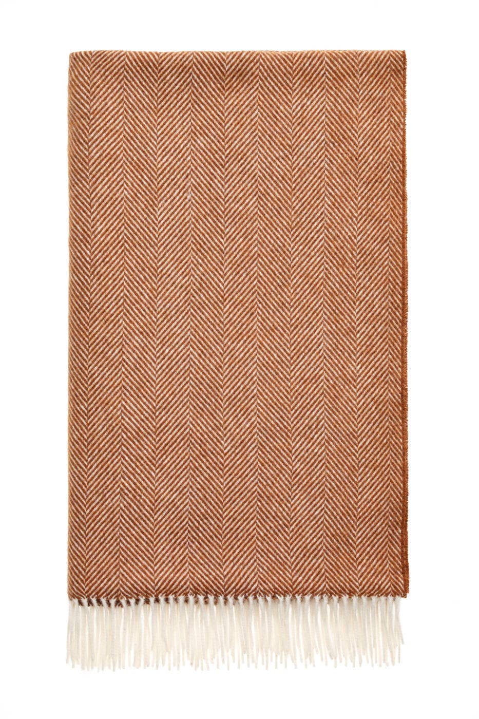 Bronte Moon Herringbone Merino Lambswool Throw: Rust – Cedar Apothecary ...