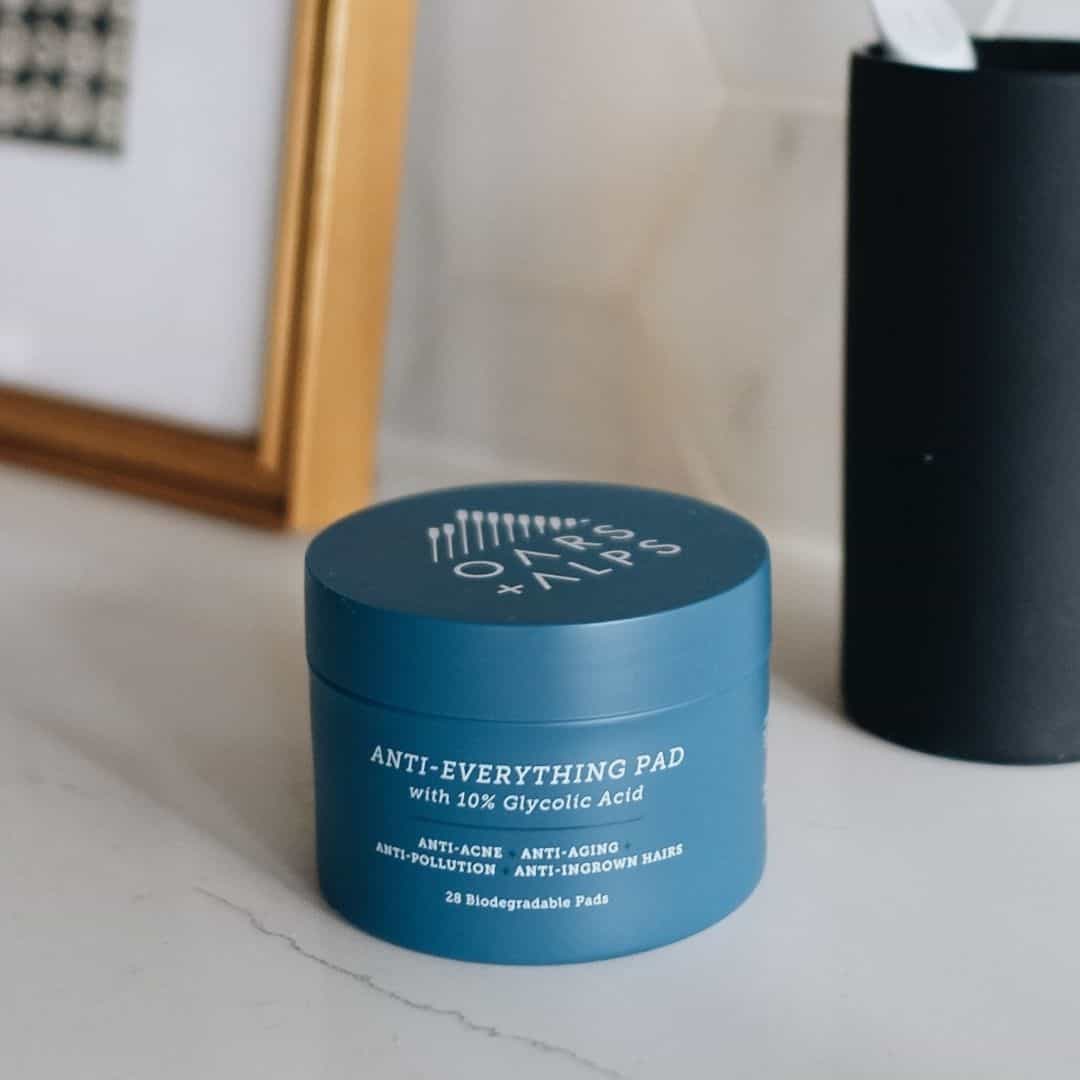 Oars + Alps Men’s Exfoliating Face Wipes, Glycolic & Salicylic Acid Pads