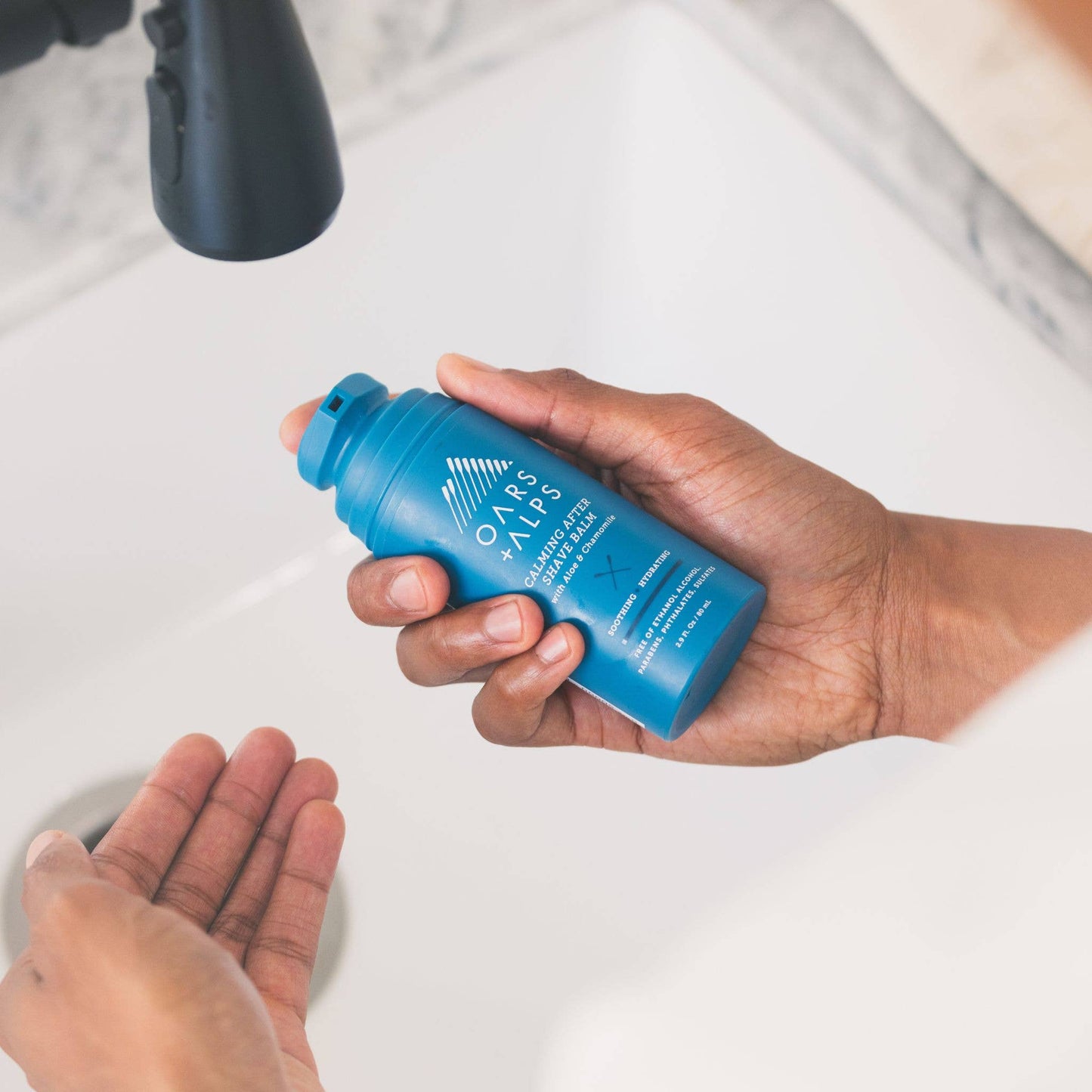 Oars + Alps Calming & Cooling Men's Aftershave Balm, Aloe, Chamomile