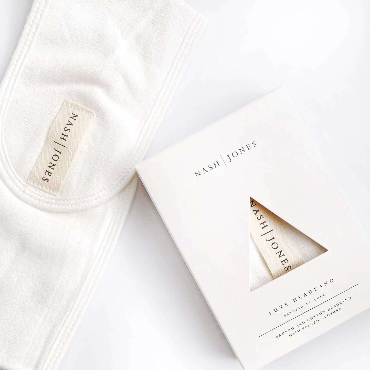 Nash + Jones Bamboo Luxe Spa Headband: Luxe Headband in a triple thick paper box