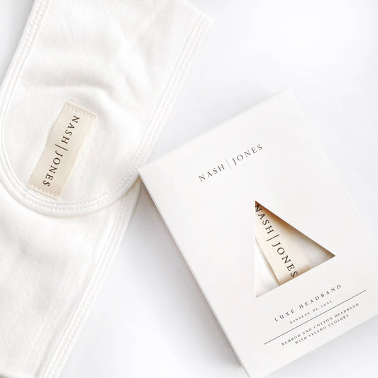 Nash + Jones Bamboo Luxe Spa Headband: Luxe Headband in a triple thick paper box