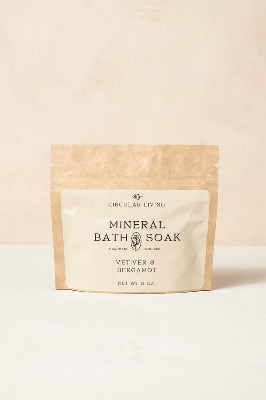 Circular Living Mineral Bath Soak Sachet, Vetiver & Bergamot