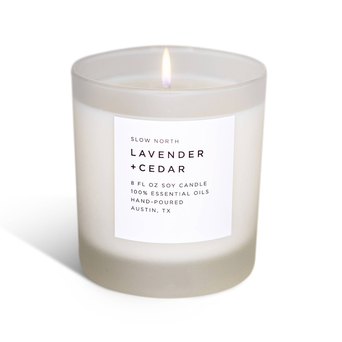 Slow North Lavender + Cedar - Non-Toxic Candle, Essential Oils, Holiday Favorite