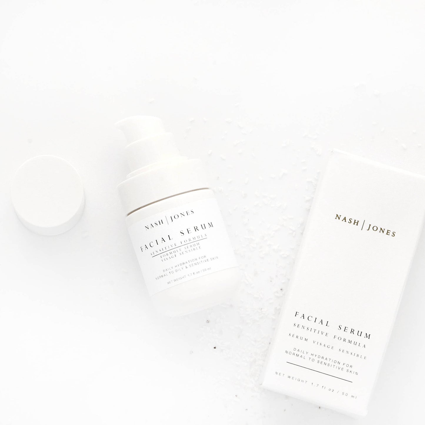 Nash + Jones Seed Facial Serum: Clean Ingredient Face Oil Hydrator: Original Formula with Jade Gua Sha