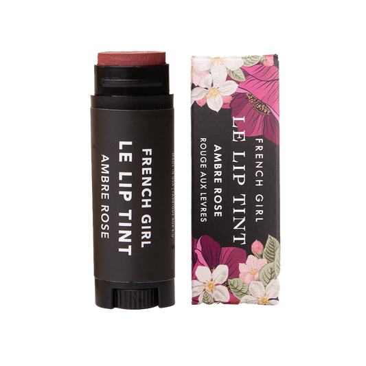 French Girl Tinted Lip Balm |  Ambre Rose | Organic, Vegan, Hydrating