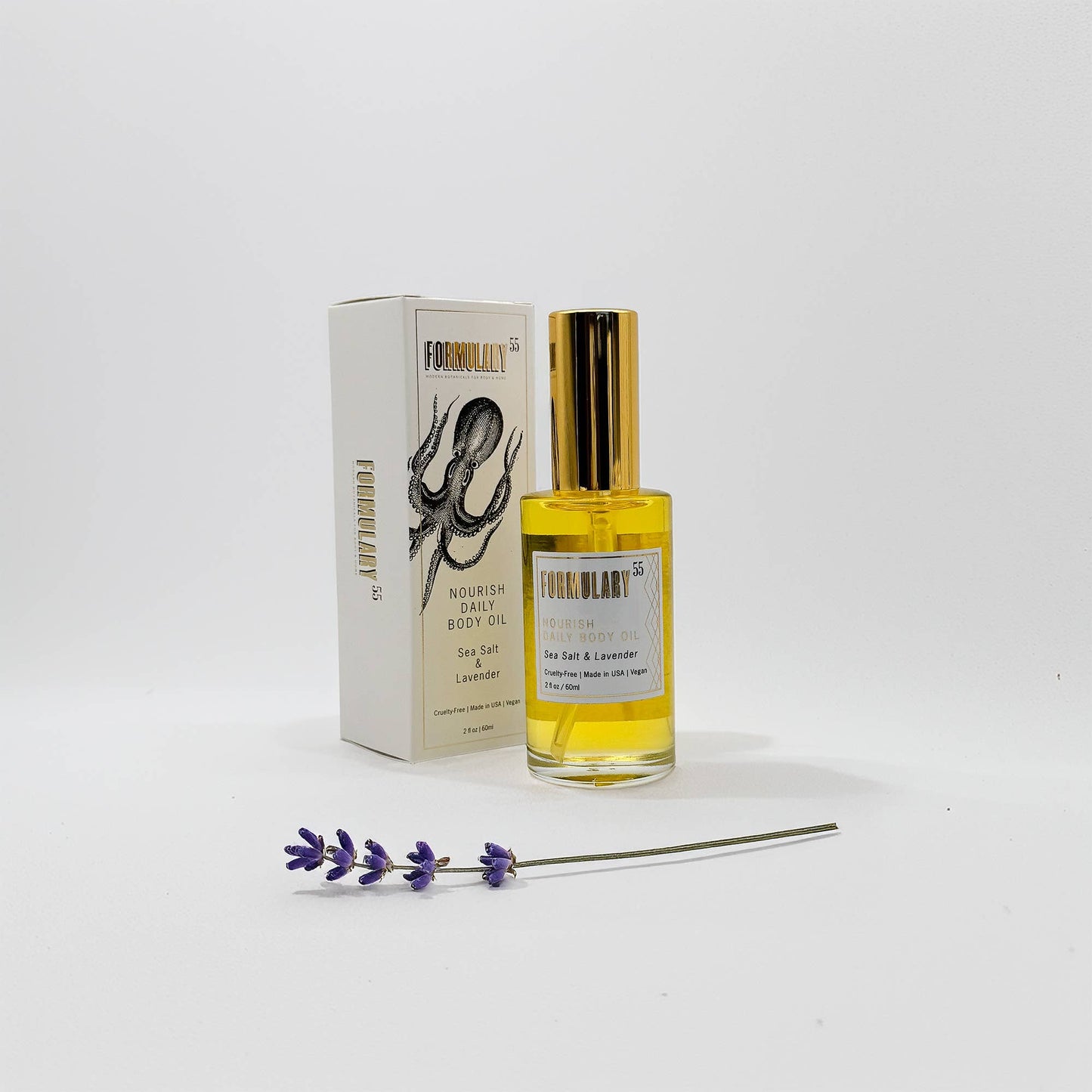 Formulary 55 Nourish Daily Body Oil -  Sea Salt & Lavender 2oz