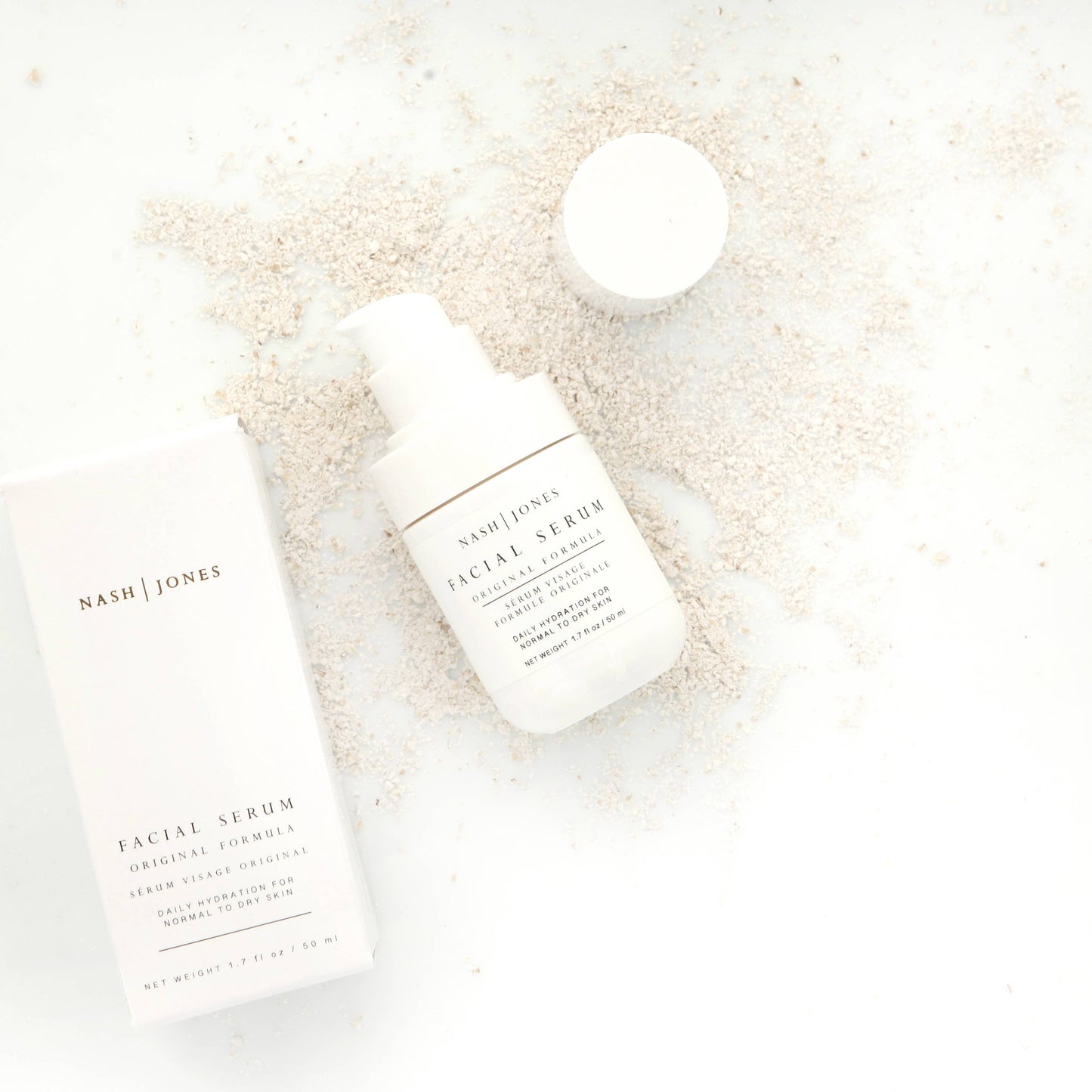 Nash + Jones Seed Facial Serum: Clean Ingredient Face Oil Hydrator: Original Formula with Jade Gua Sha
