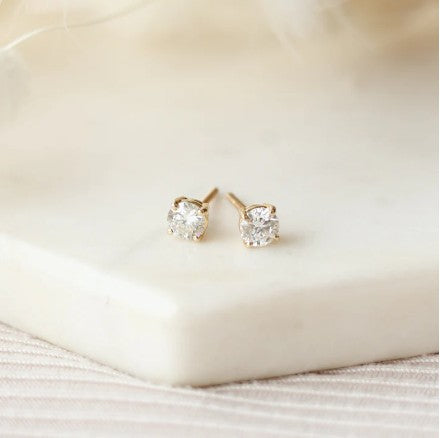 Diamond Earrings (1 Carat Total Weight)