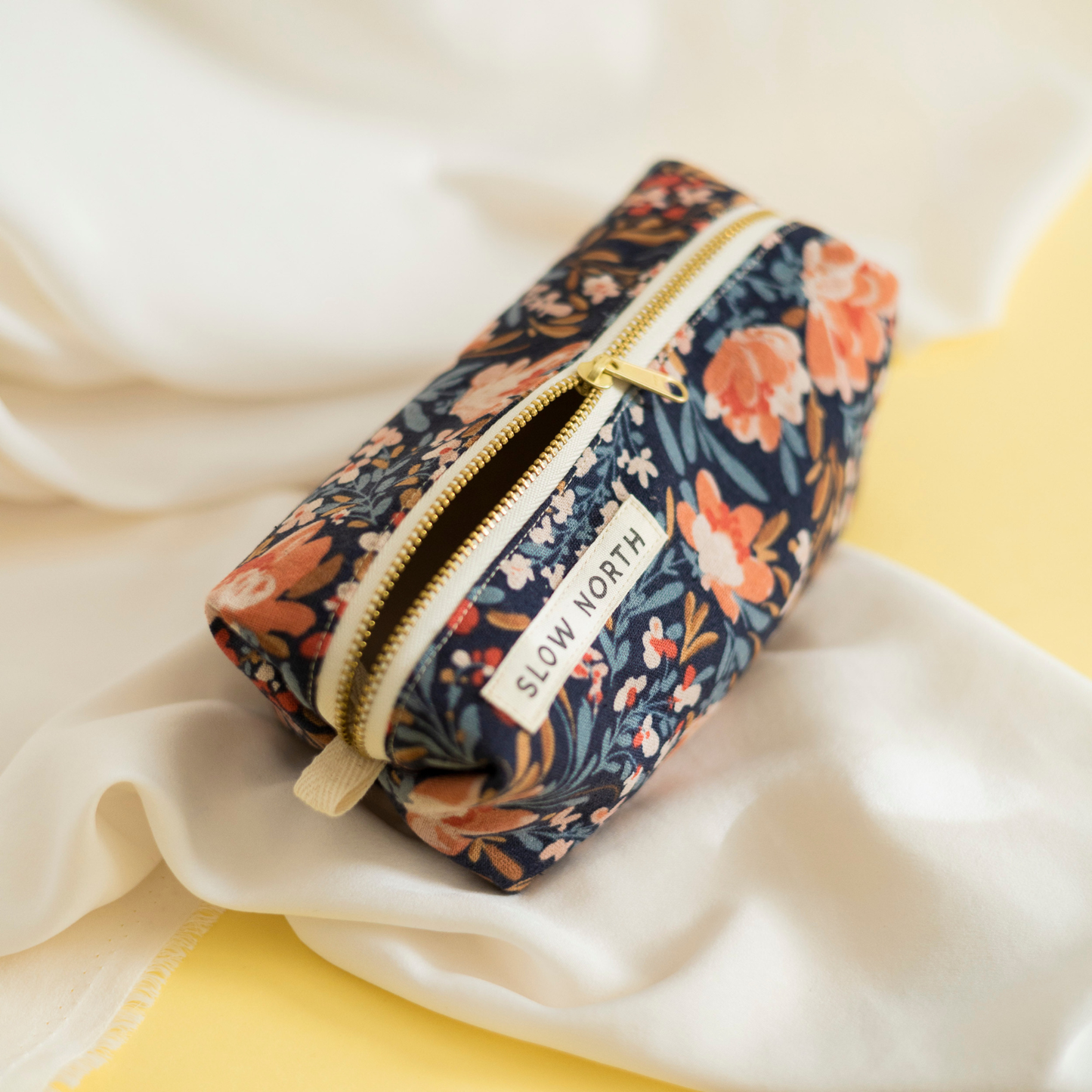 Slow North Travel Cosmetic Pouch: Pom Blossom