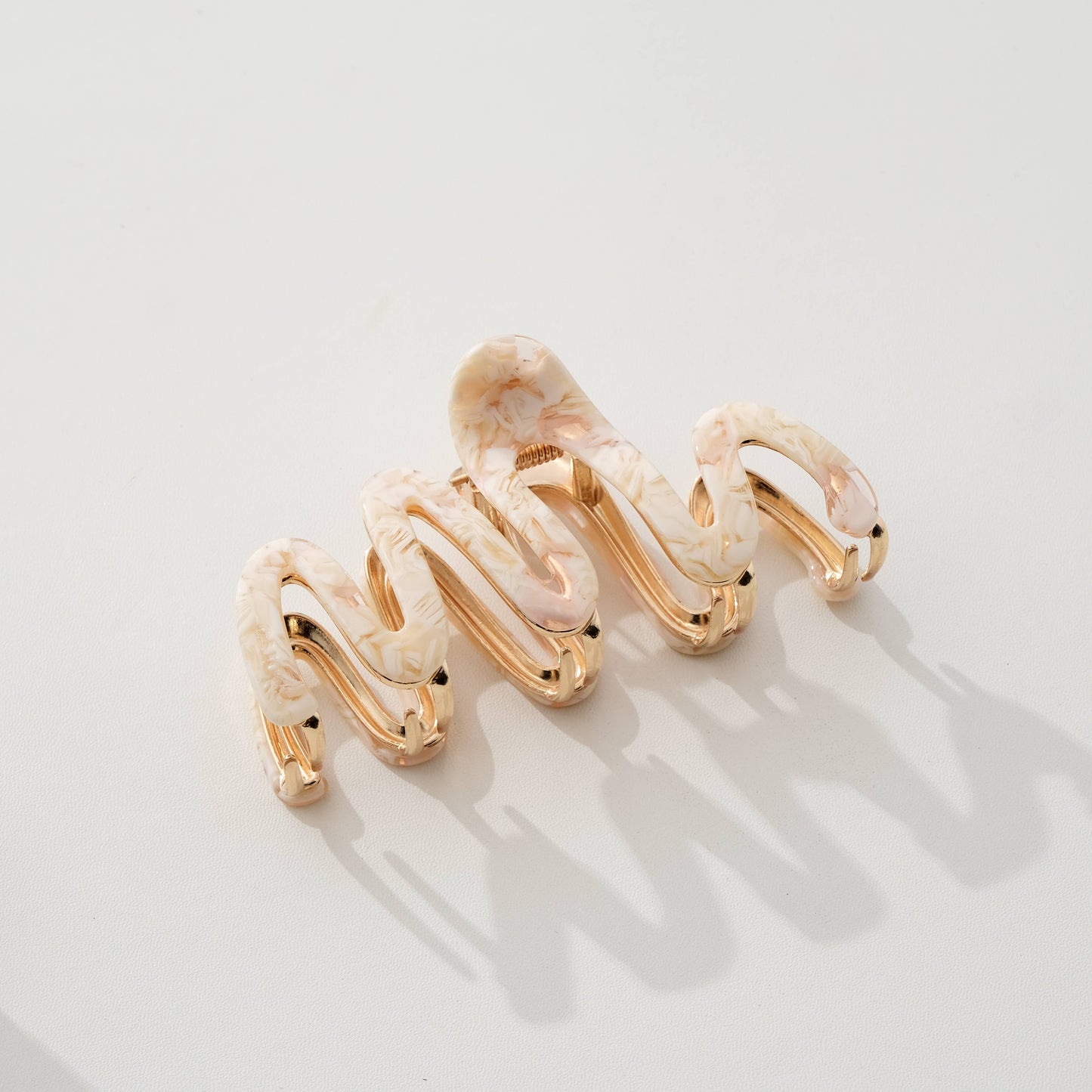 Willow Garden Squiggle Metal Claw Clip - Large: Assorted