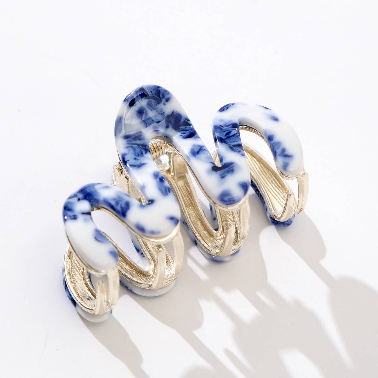 Willow Mini Coastal Squiggle Metal Claw Clip - Mini: Assorted