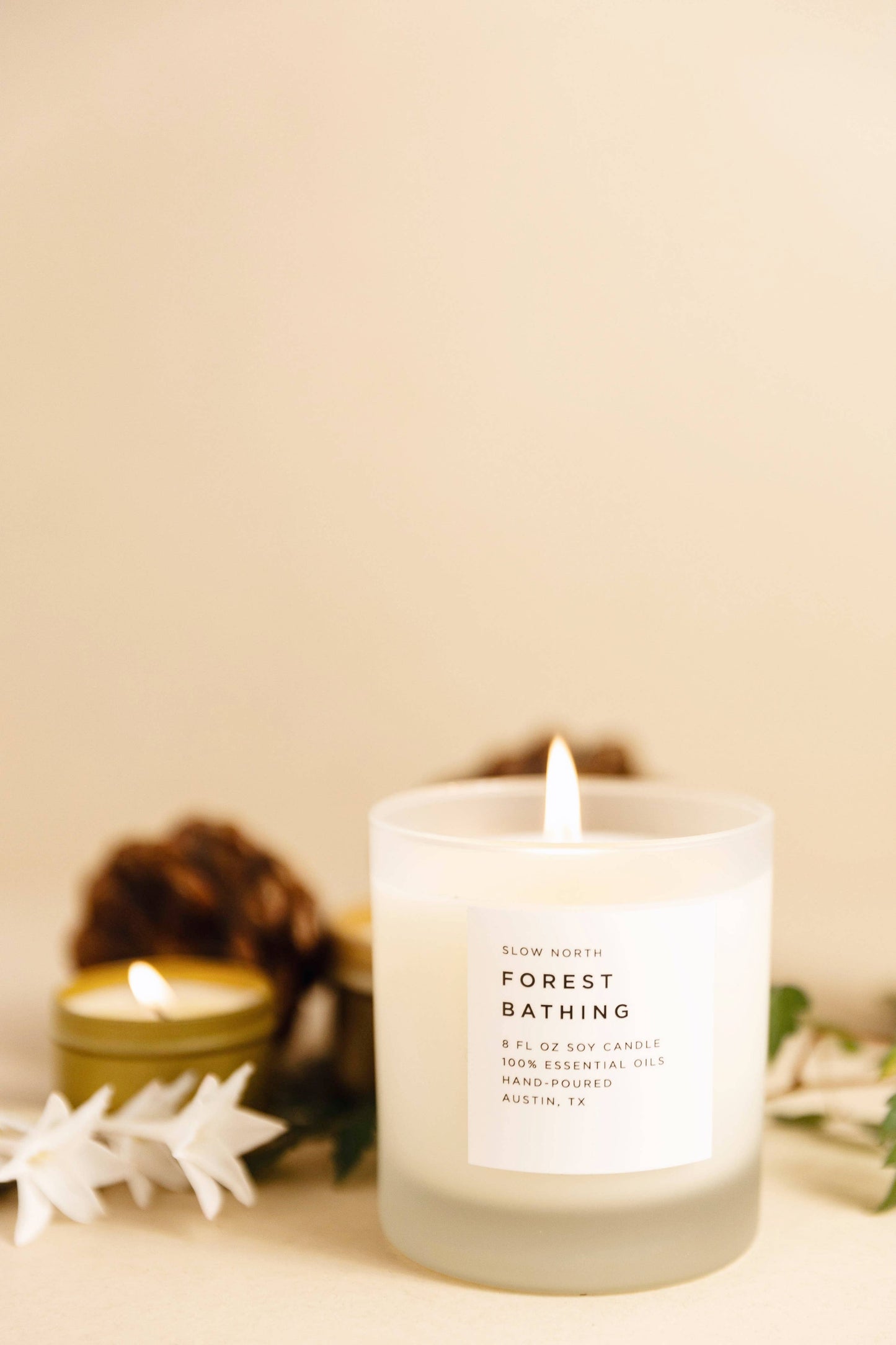 Slow North Forest Bathing (Fir, Patchouli, Pine) Non-Toxic Candle