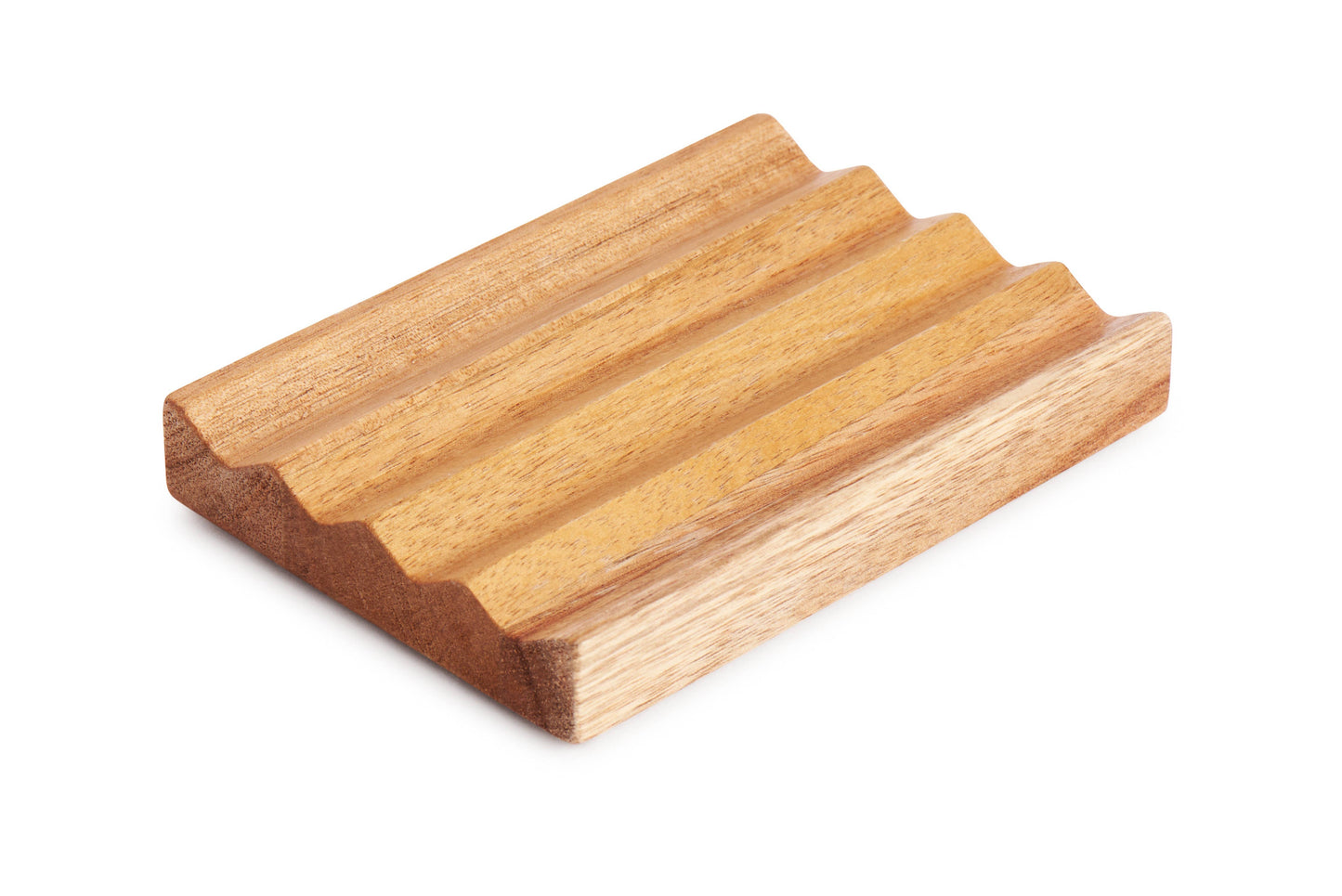 Sunniemade Teak Rectangular Zig Zag Soap Dish