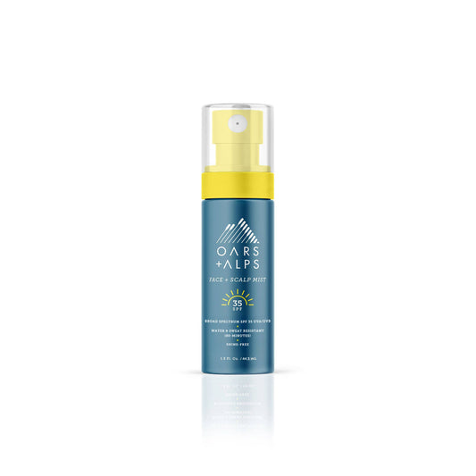 Oars + Alps Men's Face + Scalp Mist Lightweight Sunscreen with SPF 35