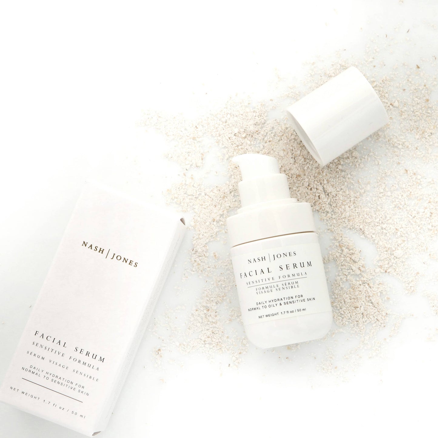 Nash + Jones Seed Facial Serum: Clean Ingredient Face Oil Hydrator: Original Formula with Jade Gua Sha