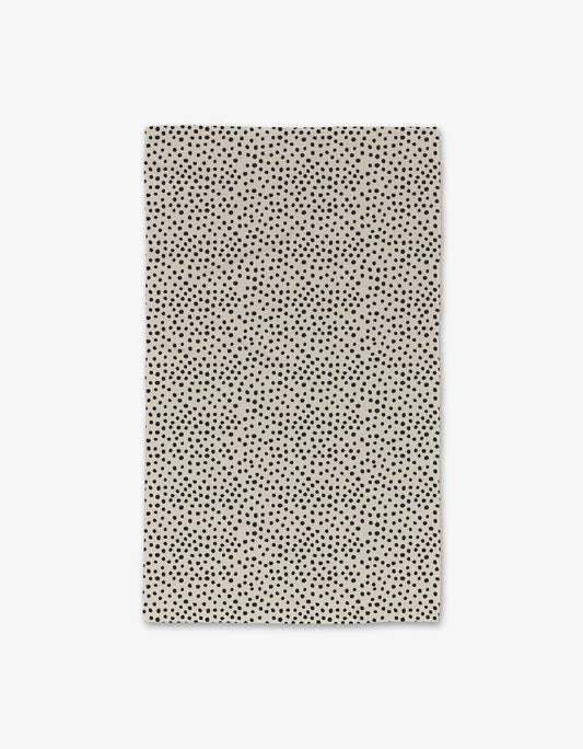Geometry Dotty Tan Luxe Hand Towel