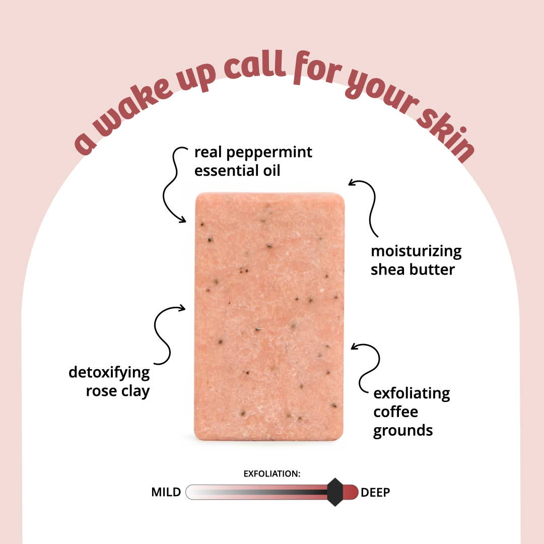 Sunniemade Rise & Grind Exfoliating Body Bar Soap