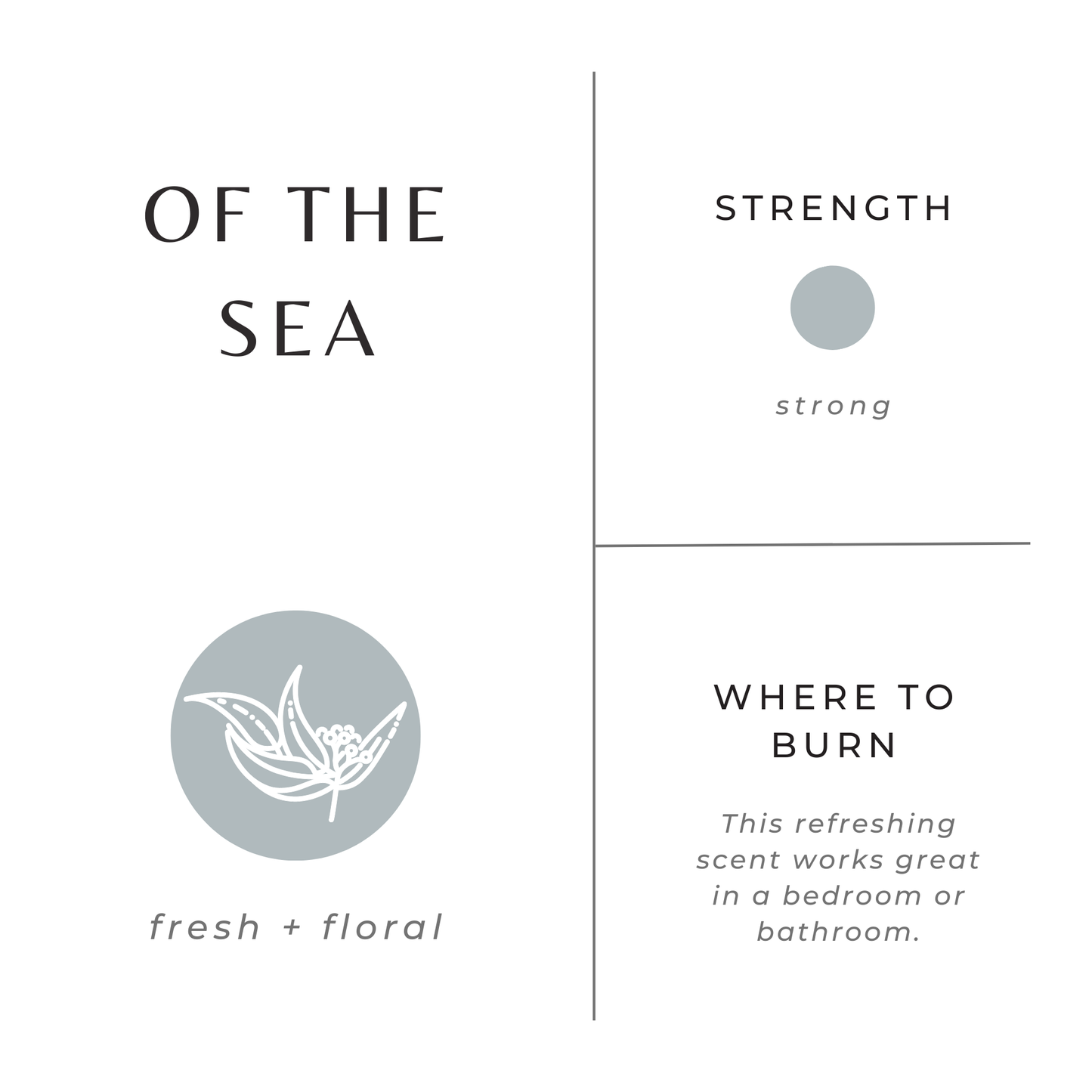 Slow North Of The Sea (Lavender, Eucalyptus, Peppermint) - Non-Toxic Candle