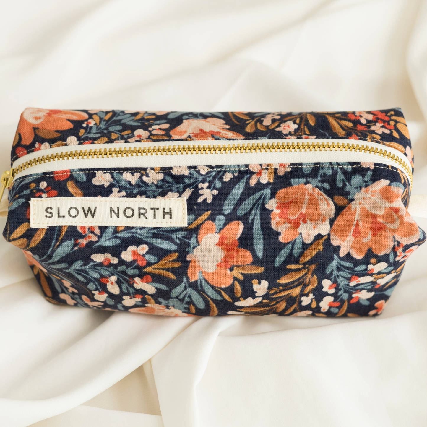 Slow North Travel Cosmetic Pouch: Pom Blossom