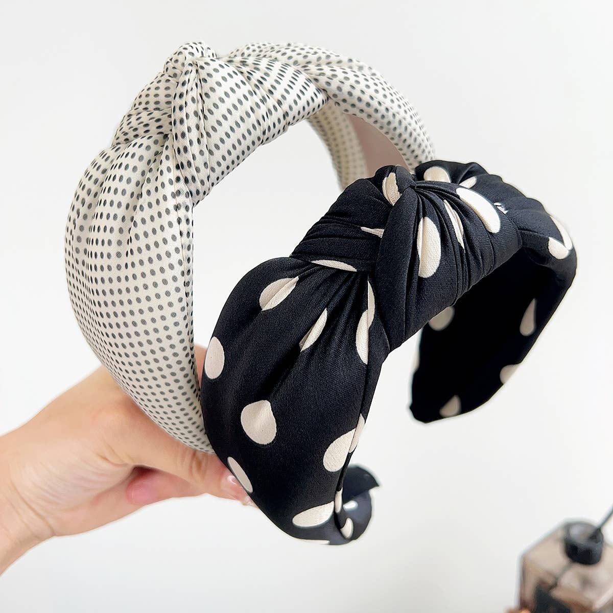 Polka Dot Padded Headband: Assorted
