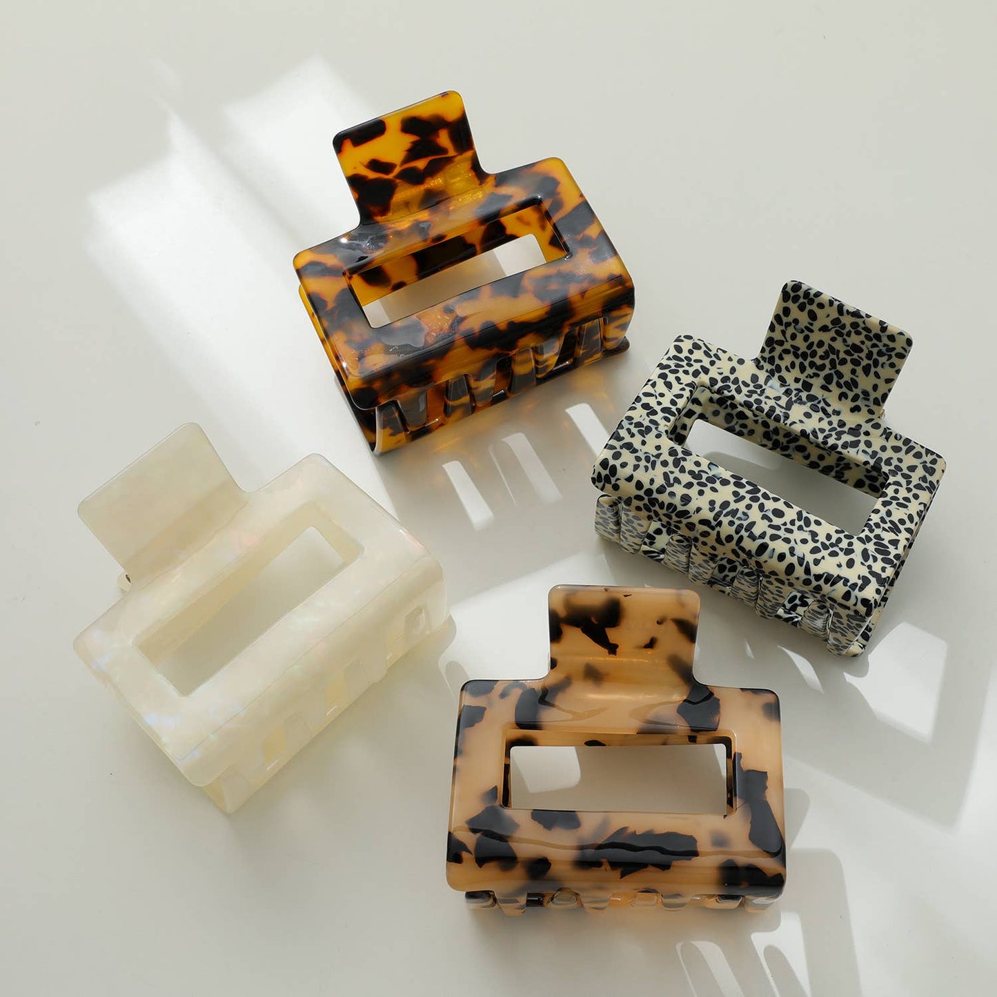 Simone Large Core Classic Square Claw Clip - Large: Assorted