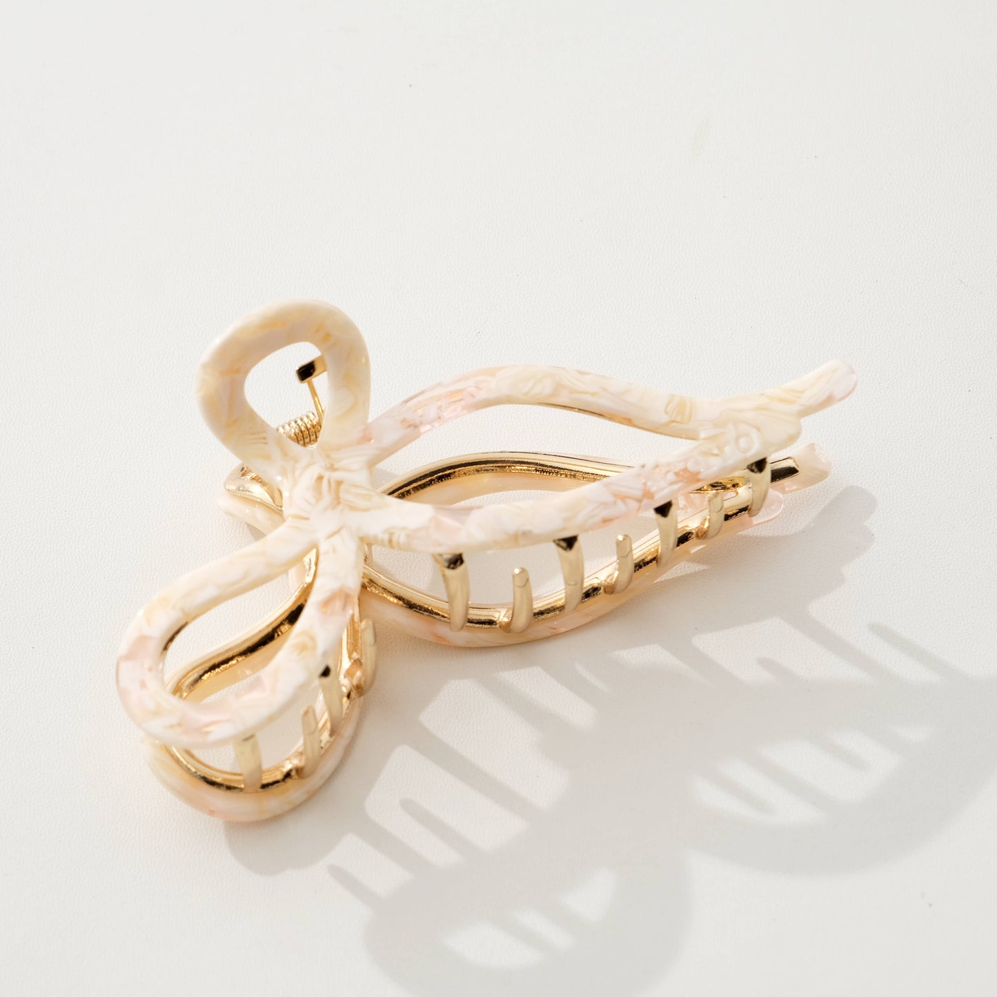 Sabrina Garden Ribbon Metal Bow Claw Clip - Large: Assorted