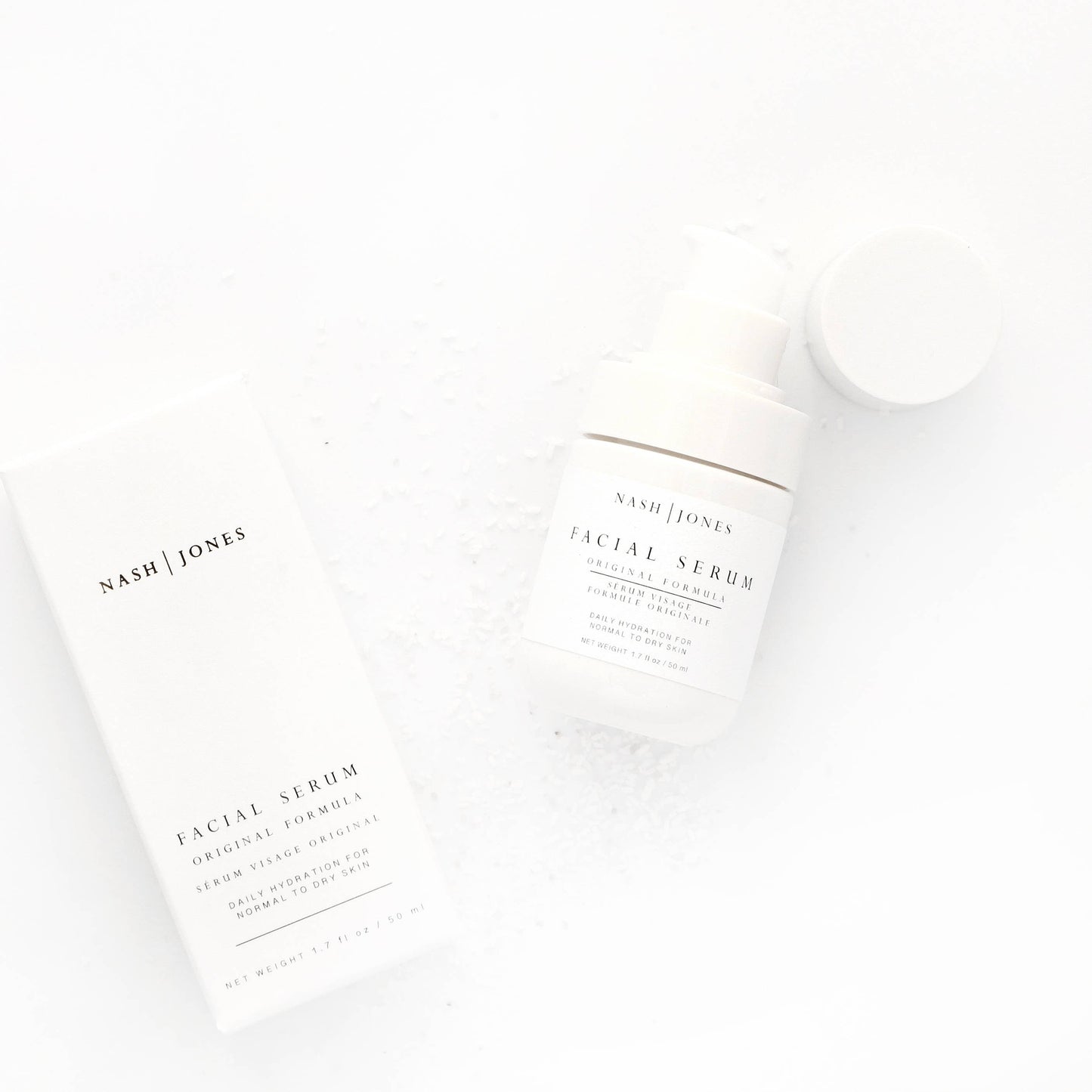 Nash + Jones Seed Facial Serum: Clean Ingredient Face Oil Hydrator: Original Formula with Jade Gua Sha